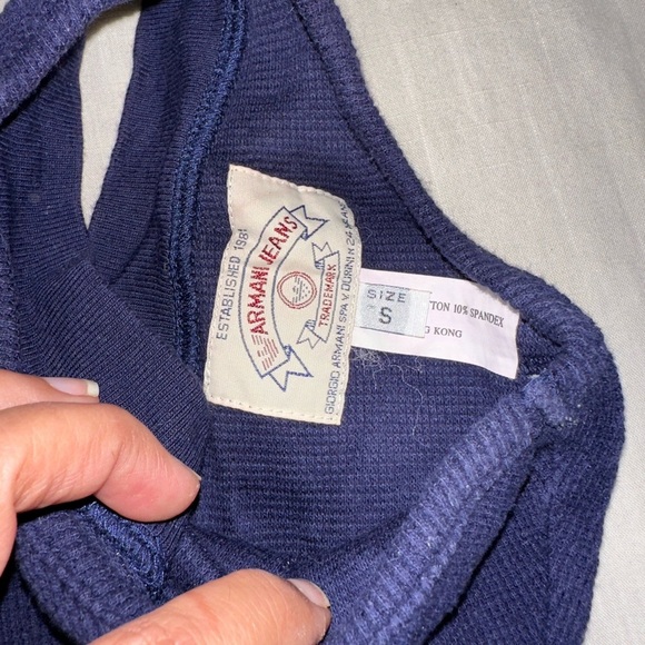 Armani Jeans Henley Tank Bodysuit (S) - Picture 5 of 6